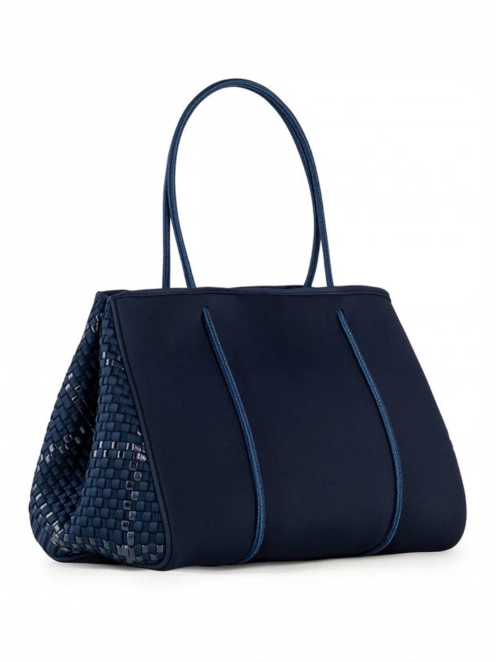 Haute Shore Women's Greyson Navy Blue Neoprene Tote.
